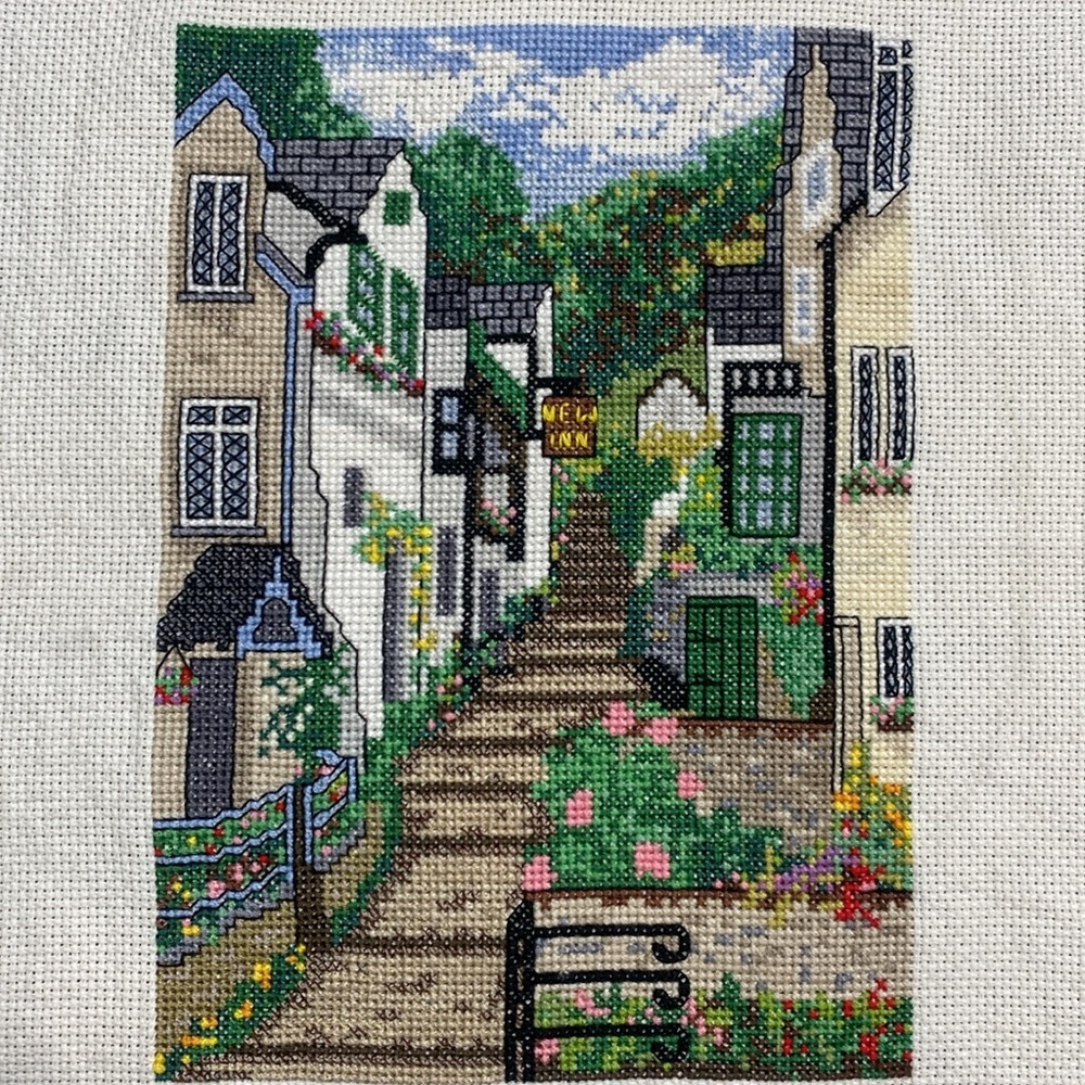 Clovelly | Up-a-Long | Cross Stitch Art‎ Completed